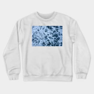 Abstract close-up of broken ice surface Crewneck Sweatshirt